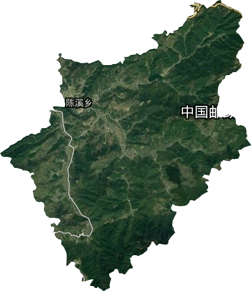 陳溪鄉衛星圖