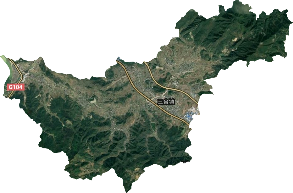 三合鎮衛星圖