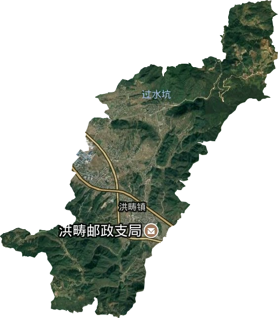 洪疇鎮衛星圖