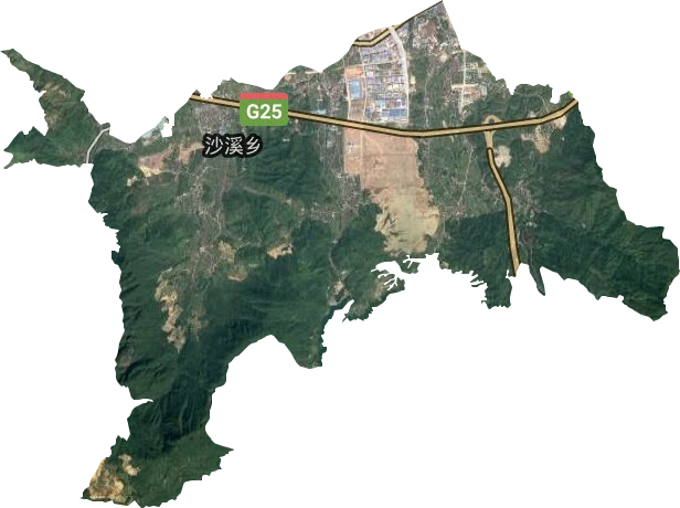 白龍山街道衛星圖