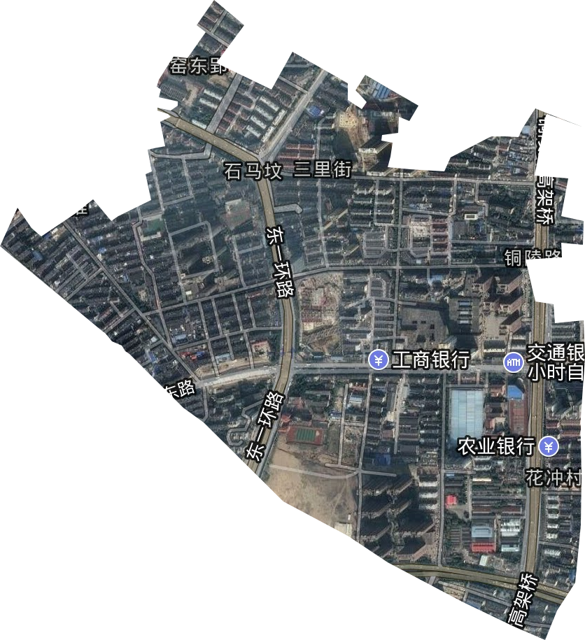 三里街街道衛(wèi)星圖