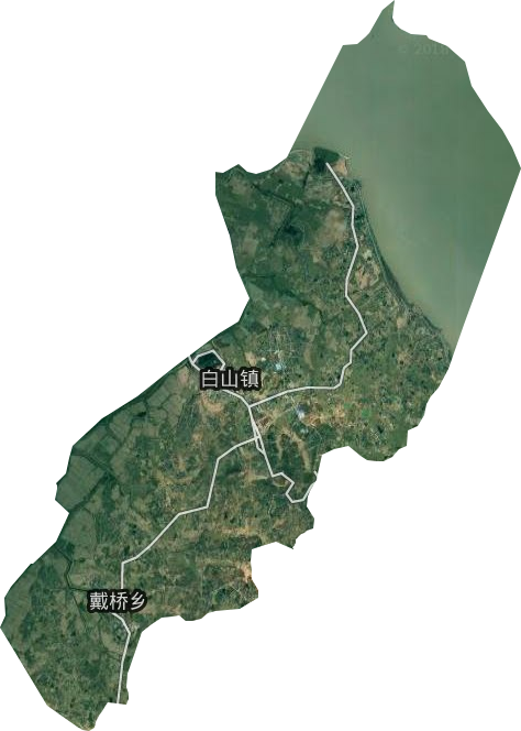 白山鎮衛星圖