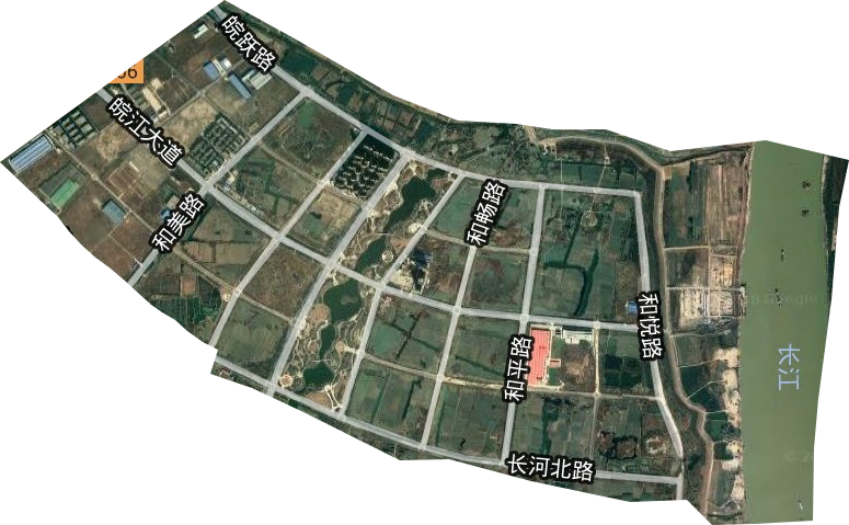 安徽省江北產業集中區衛星圖