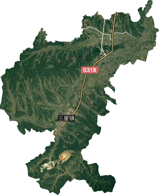 三里鎮(zhèn)衛(wèi)星圖