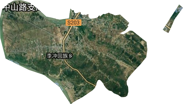 李沖回族鄉衛星圖