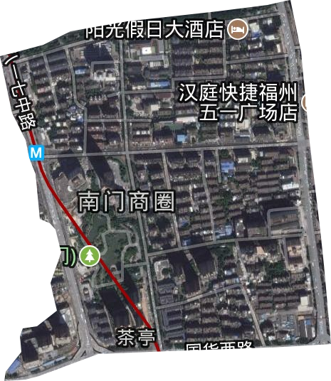 茶亭街道衛星圖
