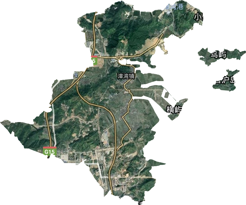 漳灣鎮衛星圖