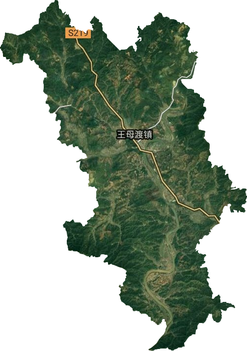 王母渡鎮衛星圖