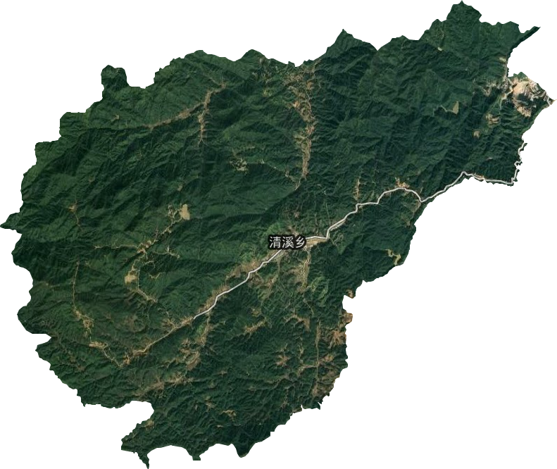 清溪鄉衛星圖