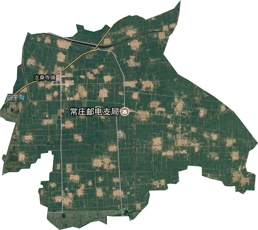 龍桑寺鎮衛星圖