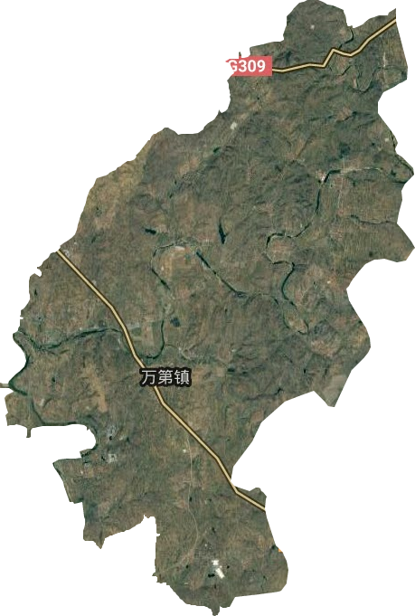 萬第鎮衛星圖