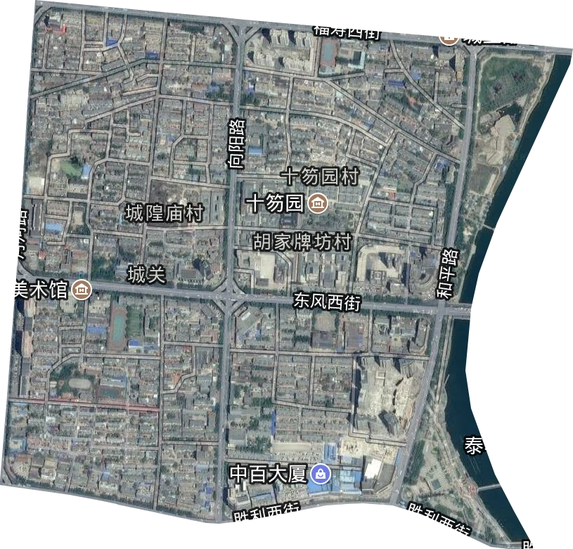 城關街道衛星圖