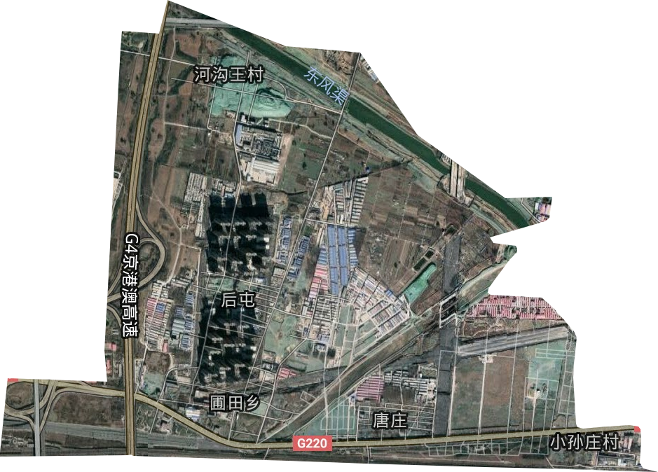 圃田鄉衛星圖