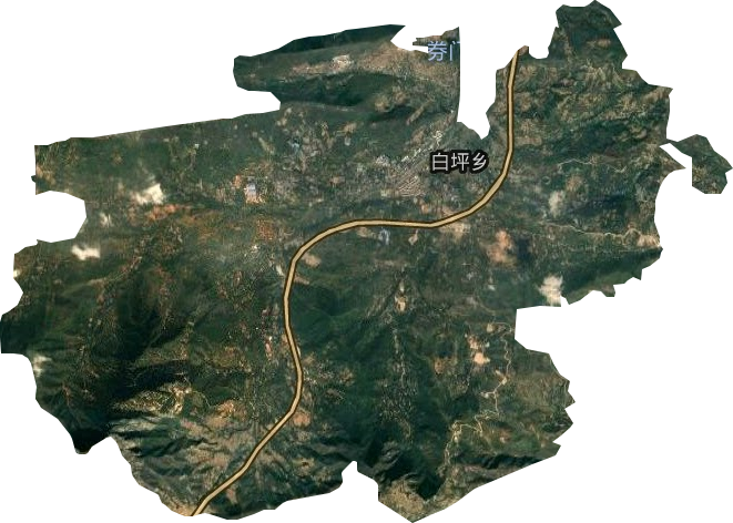 白坪鄉(xiāng)衛(wèi)星圖