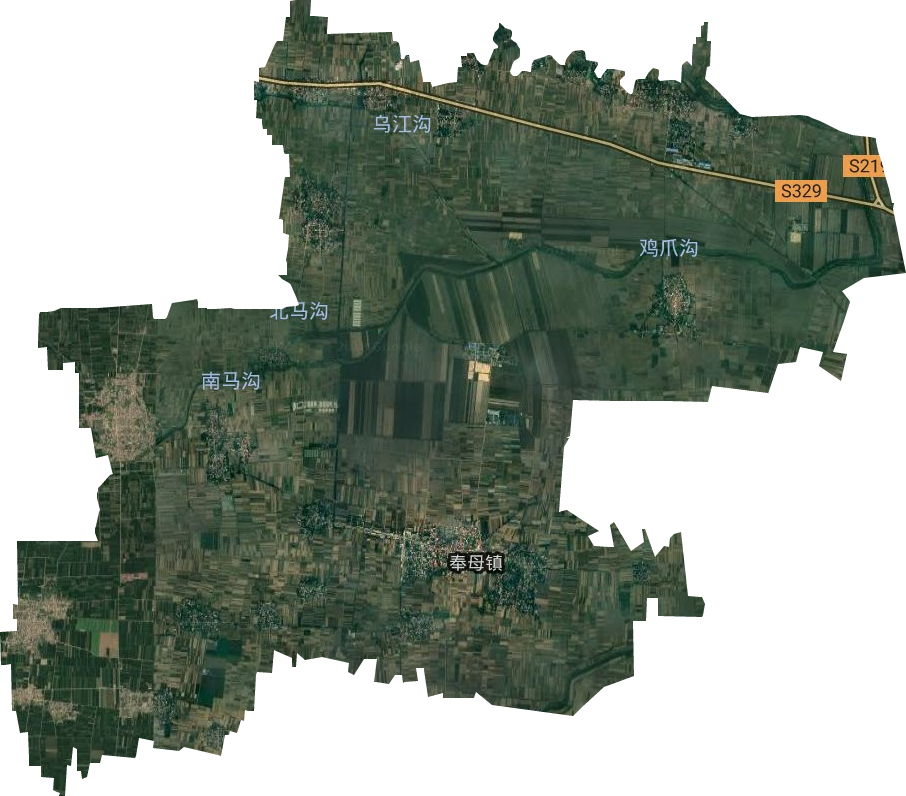 奉母鎮衛星圖