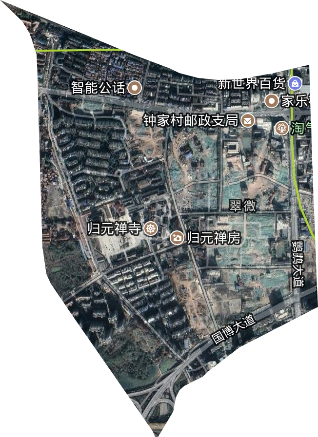 翠微街辦事處衛星圖