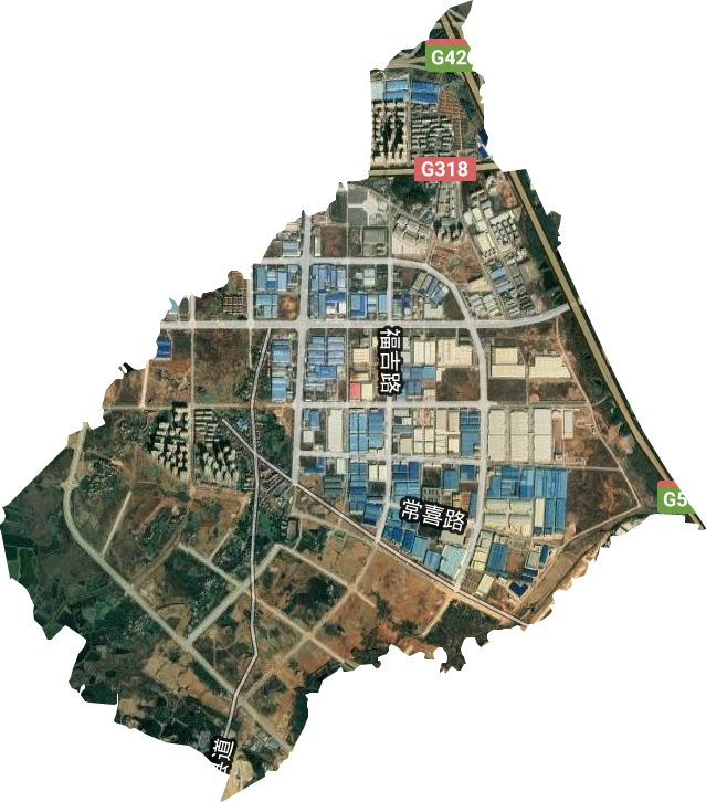 武漢常福工業示范園管理委員會衛星圖