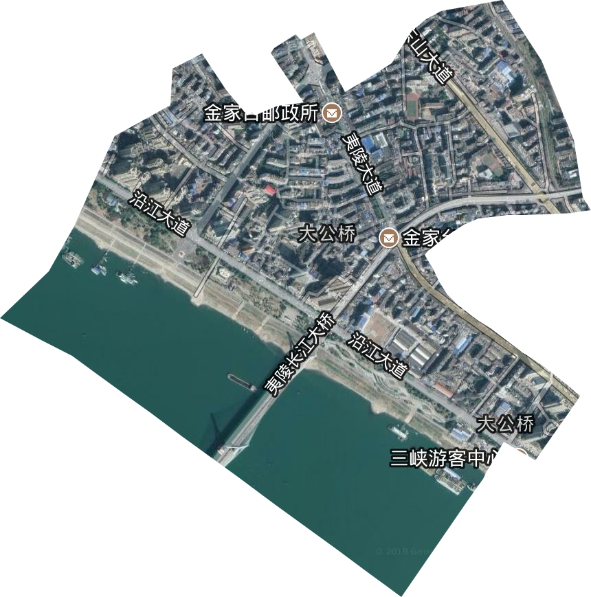 大公橋街道衛星圖