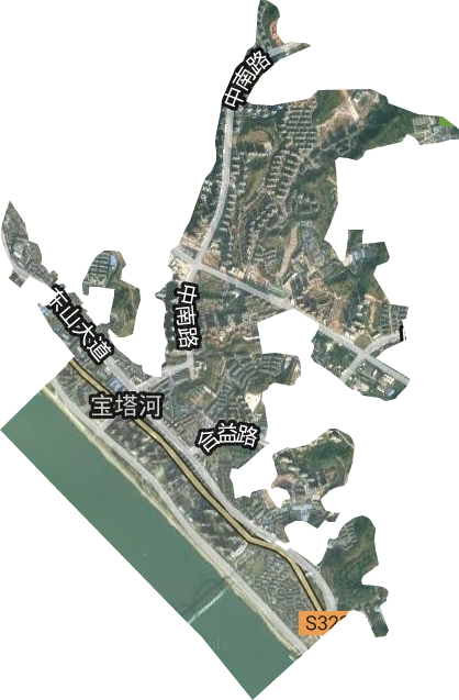 寶塔河街道衛星圖