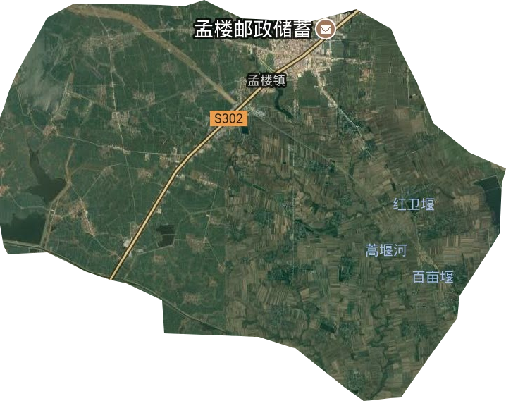 孟樓鎮衛星圖