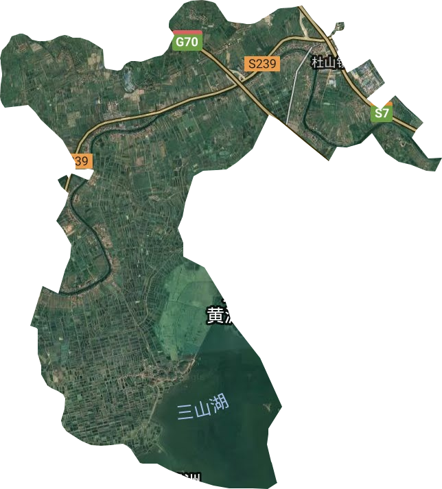 杜山鎮衛星圖