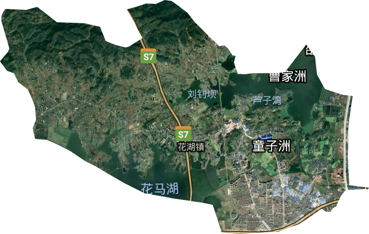 花湖鎮衛星圖