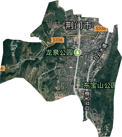 龍泉街道衛星圖