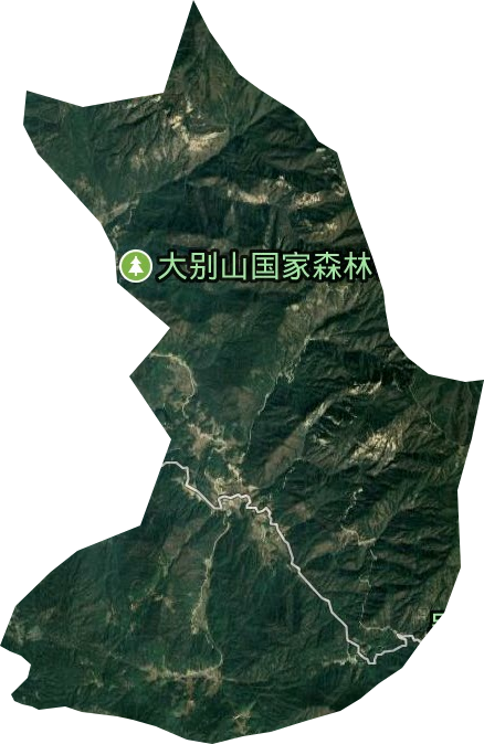 天堂寨林場衛(wèi)星圖