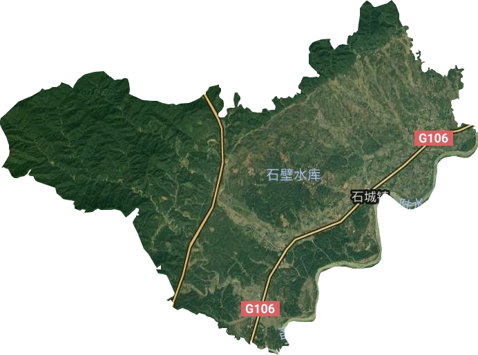 石城鎮(zhèn)衛(wèi)星圖