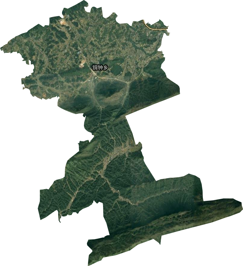 銅鐘鄉衛星圖