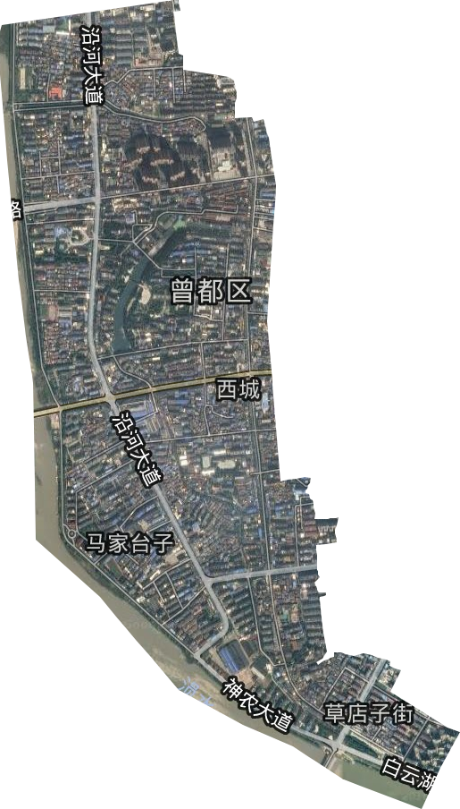 西城街道（辦事處）衛星圖