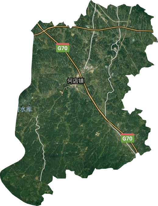 何店鎮衛星圖
