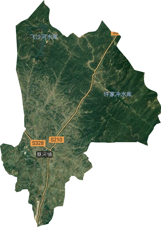 蔡河鎮(zhèn)衛(wèi)星圖