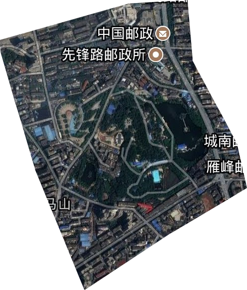 天馬山街道衛星圖