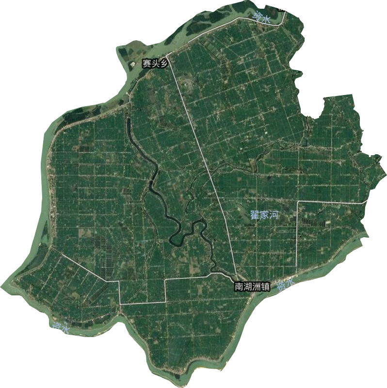 南湖洲鎮衛星圖