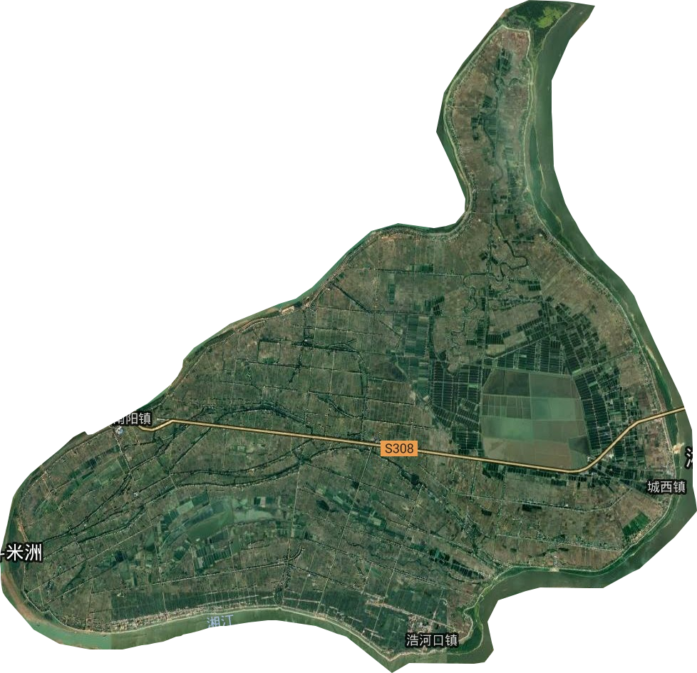 鶴龍湖鎮衛星圖