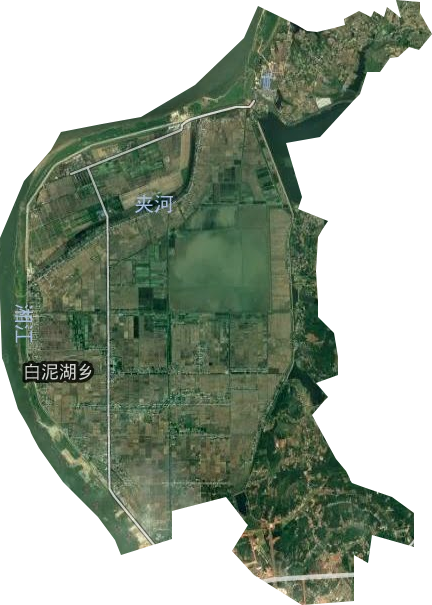 白泥湖鄉衛星圖
