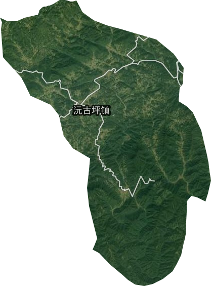 沅古坪鎮衛星圖