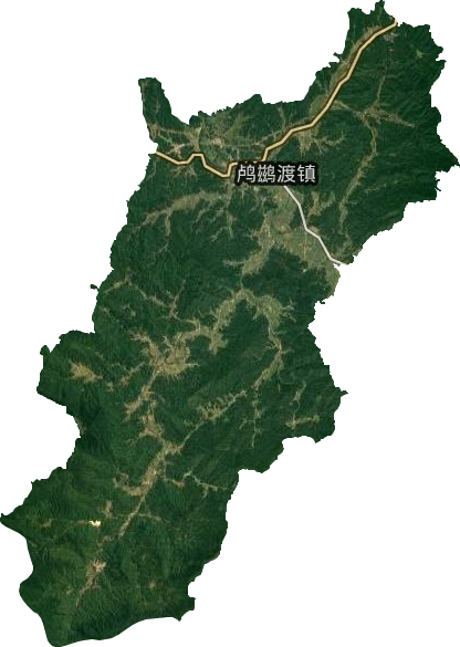 鸕鶿渡鎮衛星圖