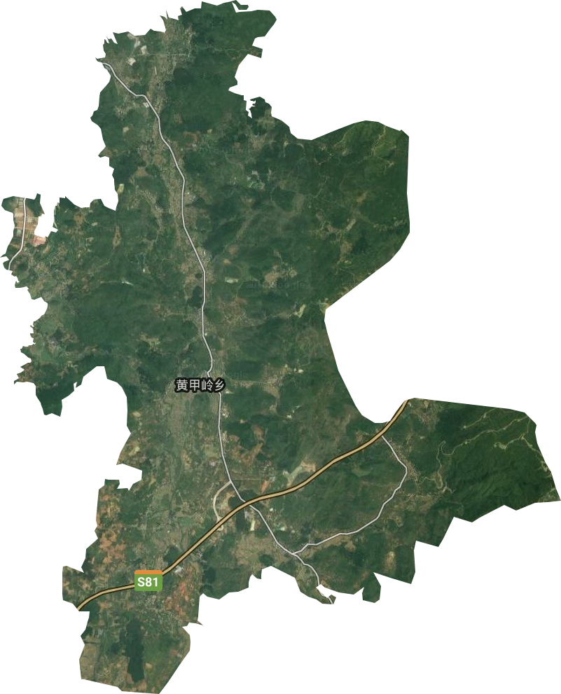 黃甲嶺鄉衛星圖