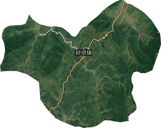 砂壩鎮衛星圖