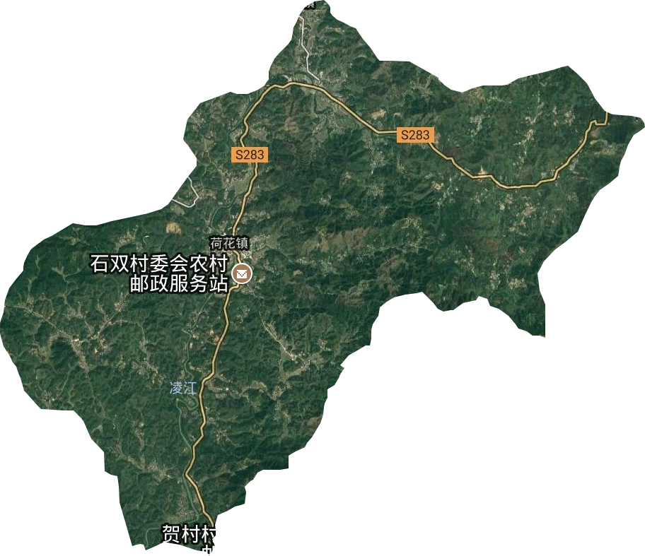 荷花鎮衛星圖