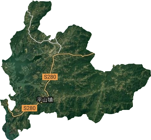 平山鎮衛星圖
