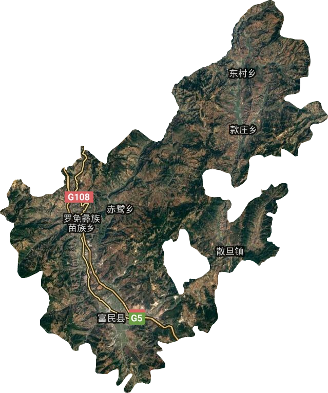 富民縣衛(wèi)星圖