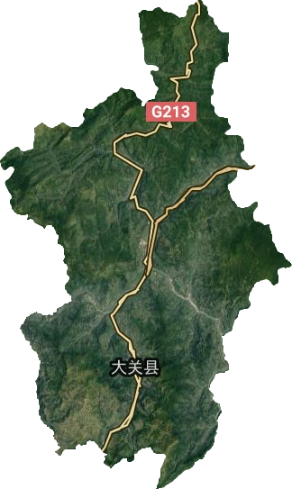 大關縣衛星圖