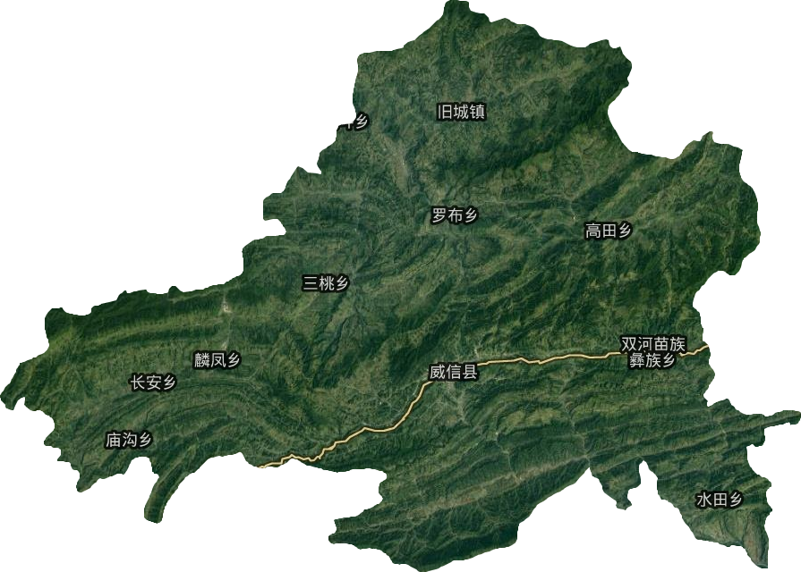 威信縣衛星圖