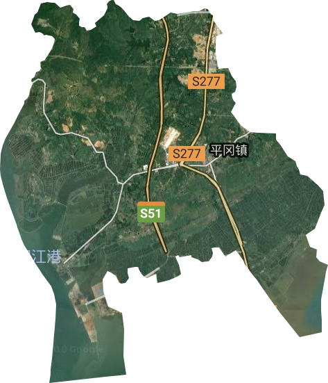 平岡鎮(zhèn)衛(wèi)星圖