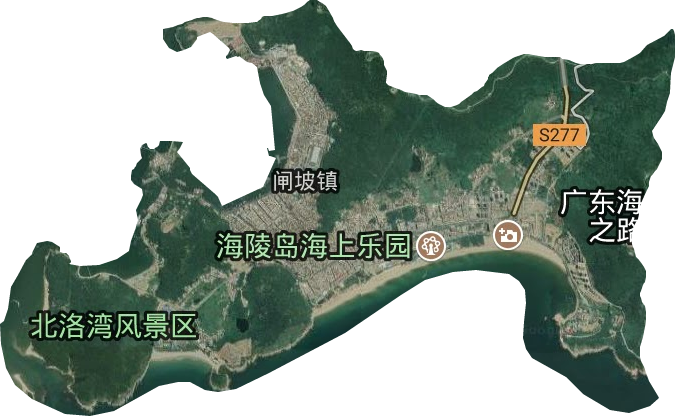 閘坡鎮衛星圖