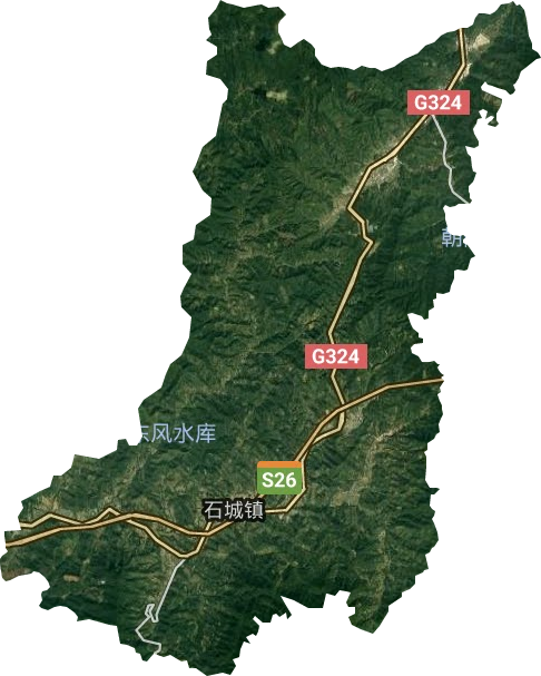 石城鎮(zhèn)衛(wèi)星圖