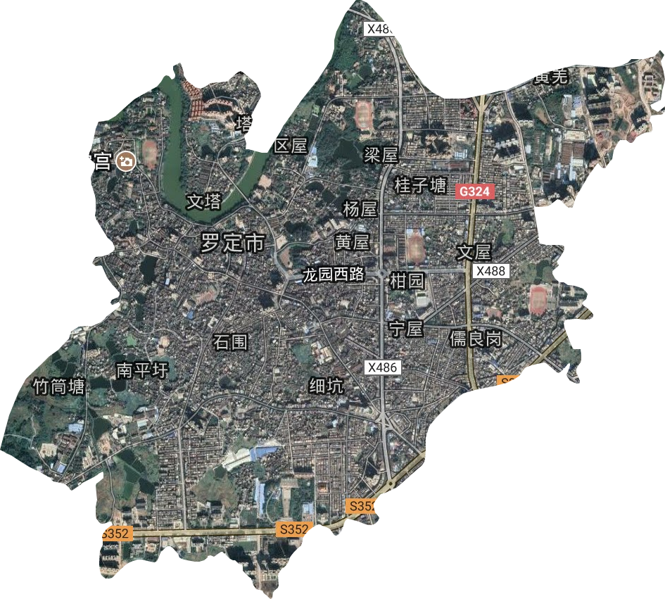 羅城街道衛(wèi)星圖